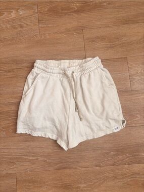 Double Zero Cream Drawstring Kids Shorts